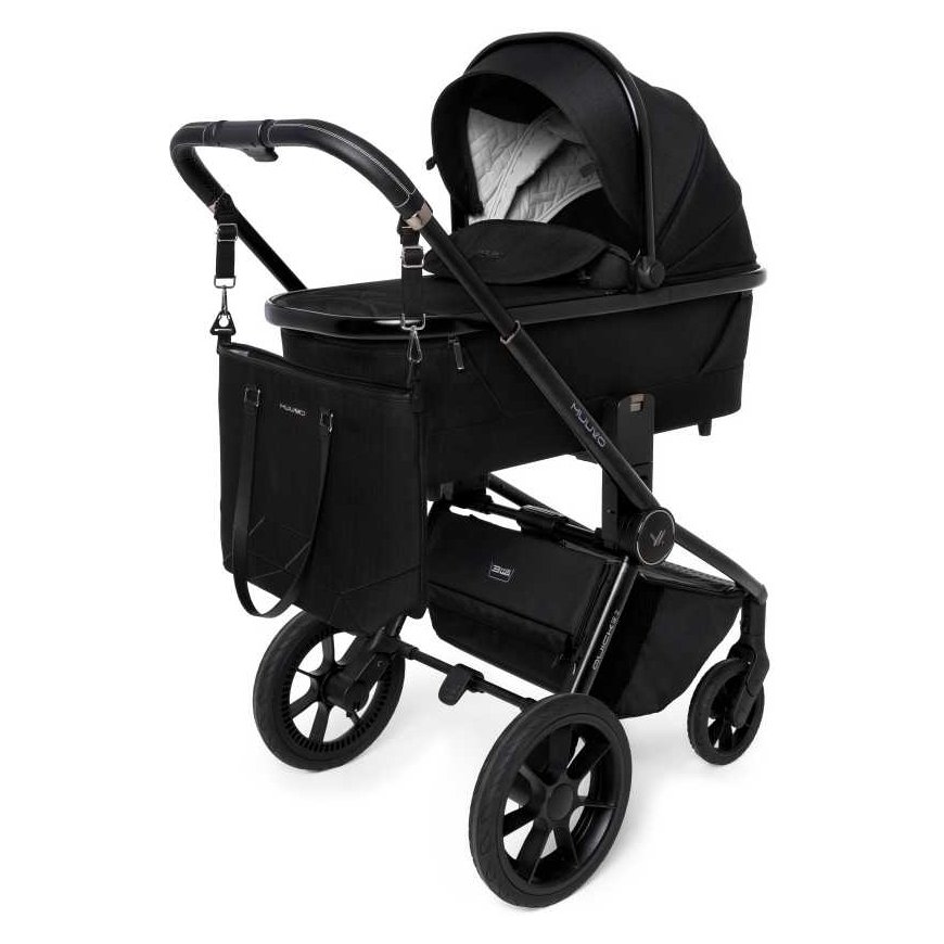 MUUVO Quick SE 2 universal stroller Chromium Black 2in1 SET MQ.SE-2-CHROMIUM-Black-2W1