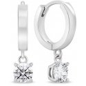 Brilio Silver Brilio Silver Silver hoop earrings with pendants EA493W Brilio Silver Brilio Silver Silver hoop earrings with pendants EA493W