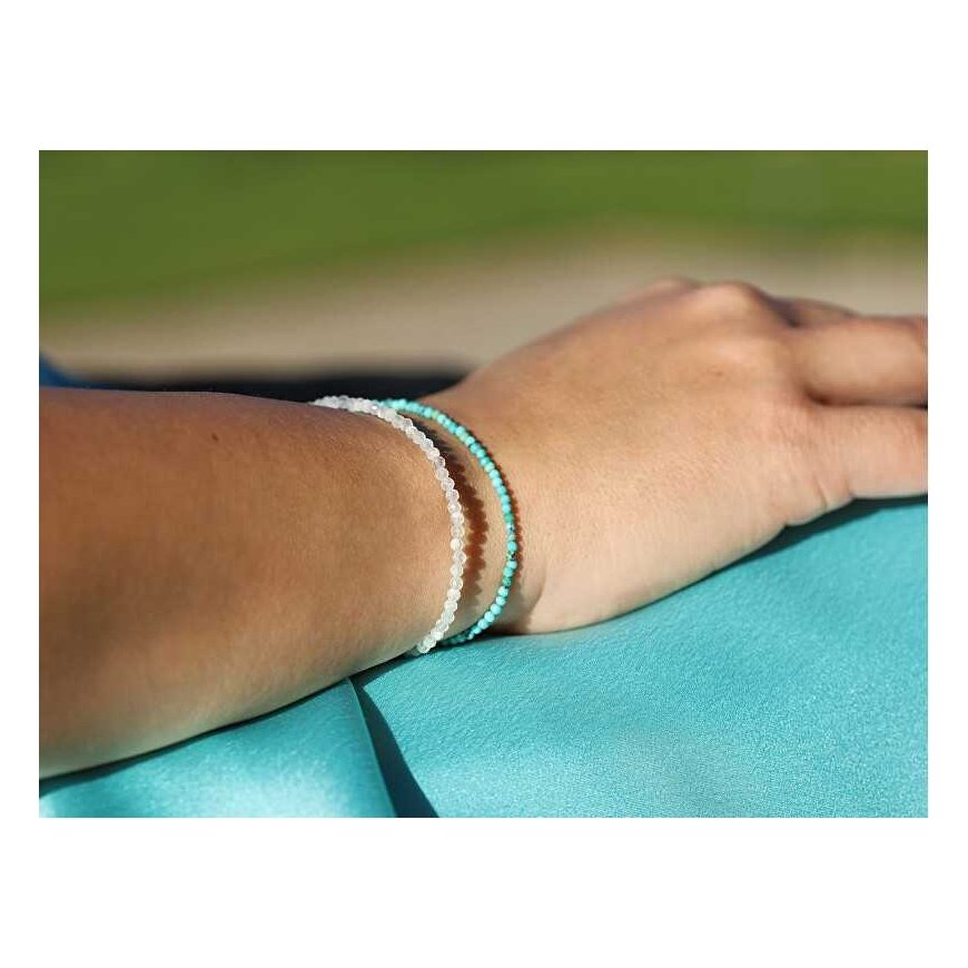 Agate Mineral Bracelet with Turquoise Hubei POL-B18/21L – 3