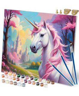 Maalaus numeroilla 40x50 cm Massido Unicorn