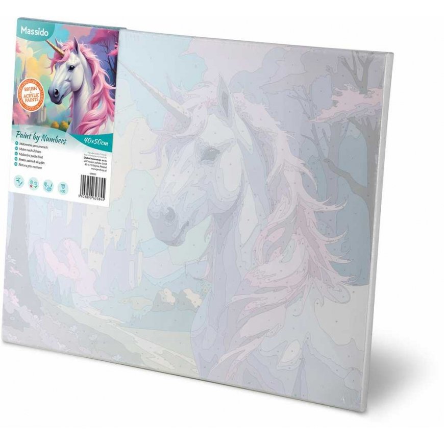 Tapyba skaičiais 40x50 cm Massido Unicorn – 3