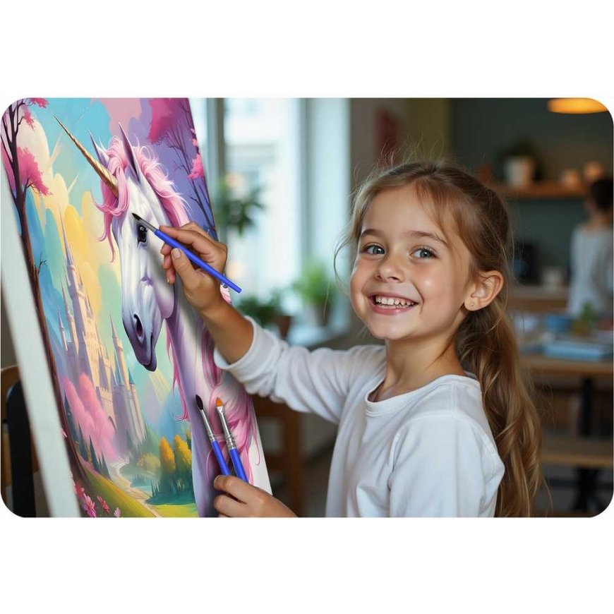 Maalaus numeroilla 40x50 cm Massido Unicorn – 5