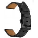 Leather strap Garmin 22 mm - black Leather strap Garmin 22 mm - black