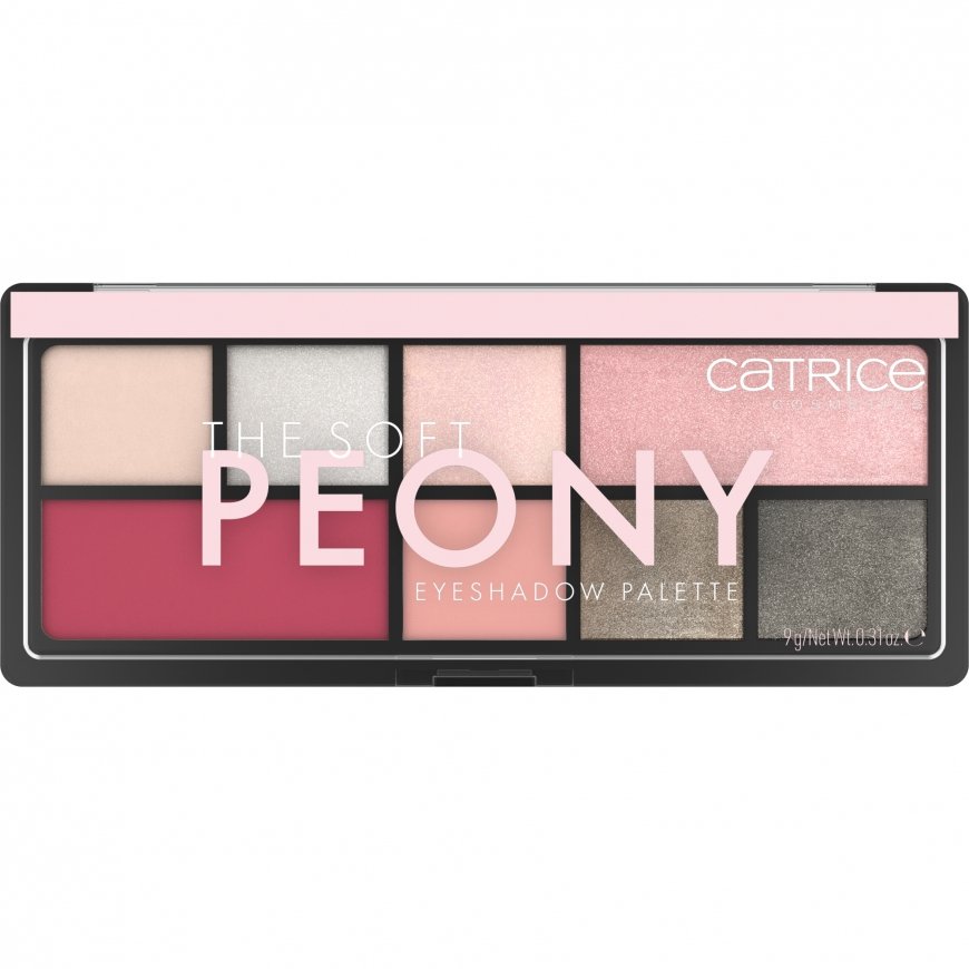CATRICE The Soft Peony Eyeshadow Palette acu ēnas 9 g Matēts, Mirgošana/vizuļošana – 2