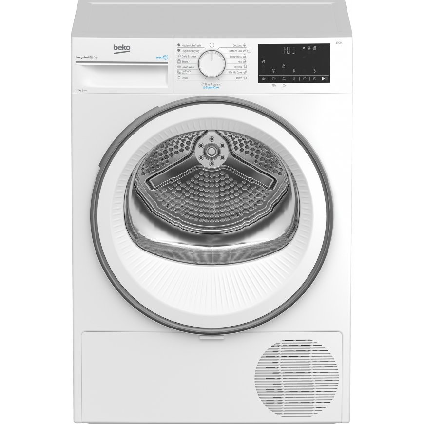 Beko B3T67230 būgninis džiovintuvas Pastatomi Pakraunama per priekį 7 kg A++ Balta