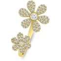 Brilio Silver Charming gold-plated open ring with zircons RI075Y Brilio Silver Charming gold-plated open ring with zircons RI075Y