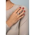 Brilio Silver Charming gold-plated open ring with zircons RI075Y Brilio Silver Charming gold-plated open ring with zircons RI075Y