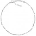Brilio Silver Brilio Silver Silver leg chain Figaro ANK104W Brilio Silver Brilio Silver Silver leg chain Figaro ANK104W