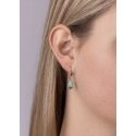 Silvego Silver earrings with green synthetic opal JJJE1267G Silvego Silver earrings with green synthetic opal JJJE1267G