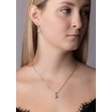 Silvego Silver earrings with green synthetic opal JJJE1267G Silvego Silver earrings with green synthetic opal JJJE1267G