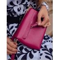 Vuch Women's leather crossbody bag Leyra Wine Vuch Women's leather crossbody bag Leyra Wine
