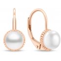 Brilio Silver Rose gold earrings with freshwater pearls EA1140R Brilio Silver Rose gold earrings with freshwater pearls EA1140R