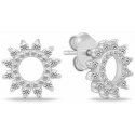 Brilio Silver Silver sun earrings with zircons EA1059W Brilio Silver Silver sun earrings with zircons EA1059W
