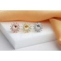 Brilio Silver Silver sun earrings with zircons EA1059W Brilio Silver Silver sun earrings with zircons EA1059W