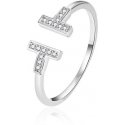 Agate Fashionable open ring made of silver AGT-R13W42 Agate Fashionable open ring made of silver AGT-R13W42
