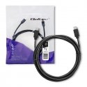 Qoltec 52350 USB cable USB 3.2 Gen 1 (3.1 Gen 1) 1.4 m USB C Black Qoltec 52350 USB cable USB 3.2 Gen 1 (3.1 Gen 1) 1.4 m USB C Black