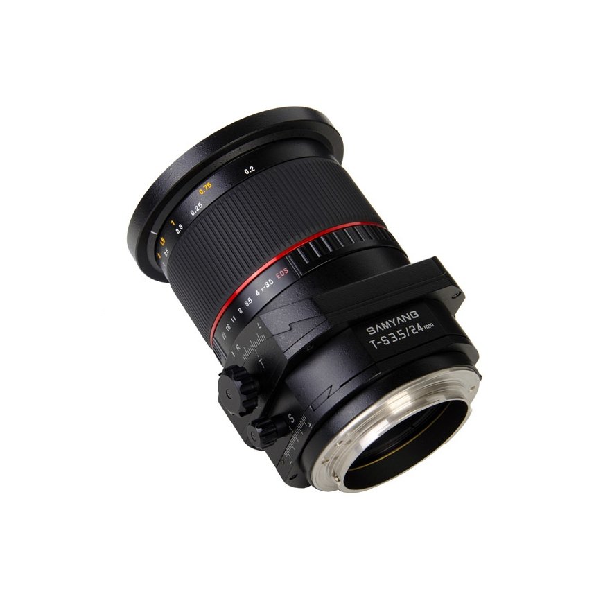 Samyang T-S 24mm 1:3.5 ED AS UMC SLR Tilt-shift-objektiivi musta