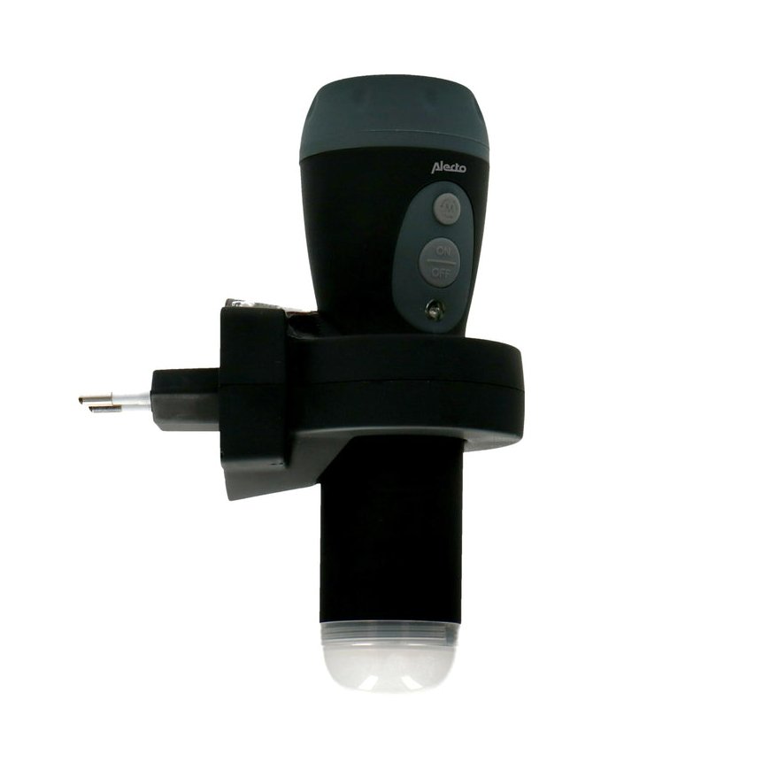 Alecto ATL-110ZT taskulamppu musta LED – 2