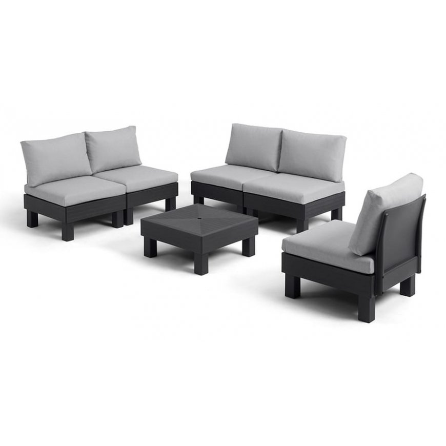 Keter 257361 комплект уличной мебели Черный, Серый – 2