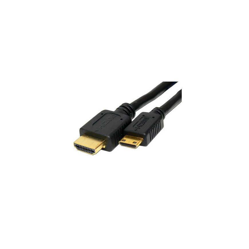 Akyga AK-HD-10M HDMI kabelis 1 m HDMI Type A (Standard) HDMI Type C (Mini) Melns