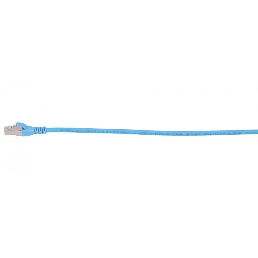 Extralink EX.6594 verkkokaapeli Sininen 10 m Cat6a SF/UTP (S-FTP) – 4