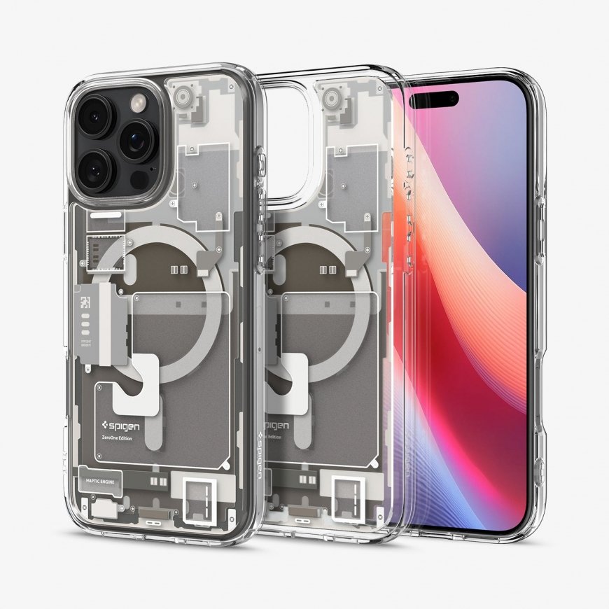 Spigen Ultra Hybrid Zero One (MagFit) mobiiltelefoni ümbris 16 cm (6.3") Kate Titaanium, Läbipaistev – 2