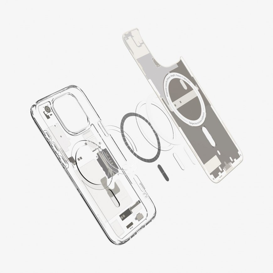 Spigen Ultra Hybrid Zero One (MagFit) mobiiltelefoni ümbris 16 cm (6.3") Kate Titaanium, Läbipaistev – 3