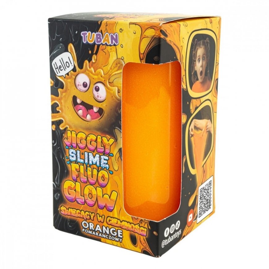 Slime Jiggly Fluo Glow orange 430g – 2