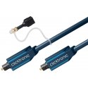 Goobay 70366 audio kabelis 1 m Toslink Zils