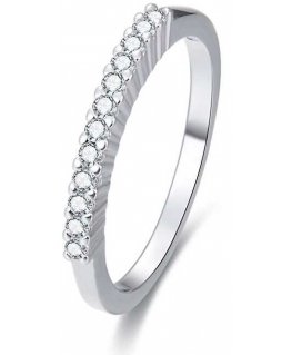 Beneto Silver Ring with AGG187 Crystals
