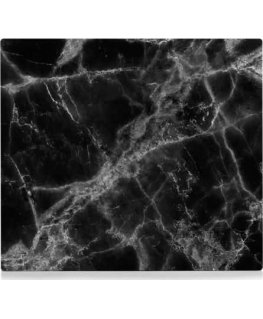 Lasi suojalevy MARBLE Black liesille — iso, ZELLER