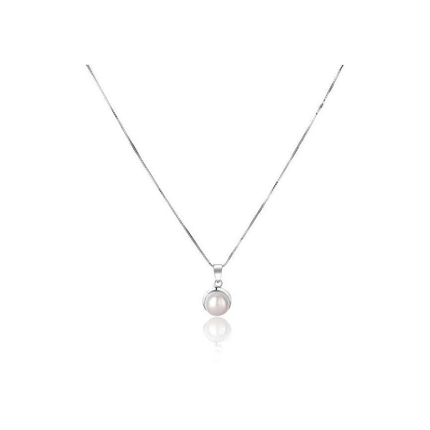 Jwl Luxury Pearls Delicate necklace with real white pearl JL0676 (chain, pendant)