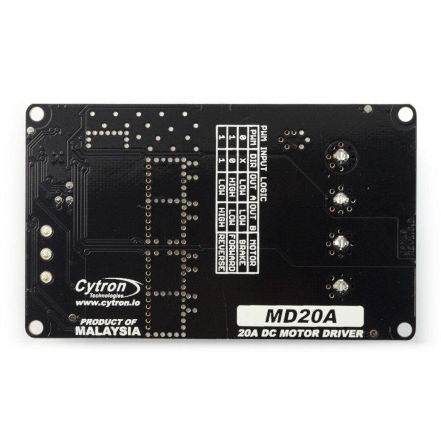 Cytron MD20A - single channel motor controller 30V/20A – 3