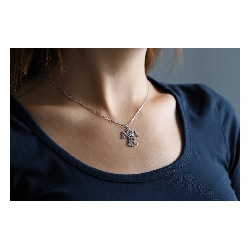 Beneto Timeless silver pendant Angel AGH234 – 2