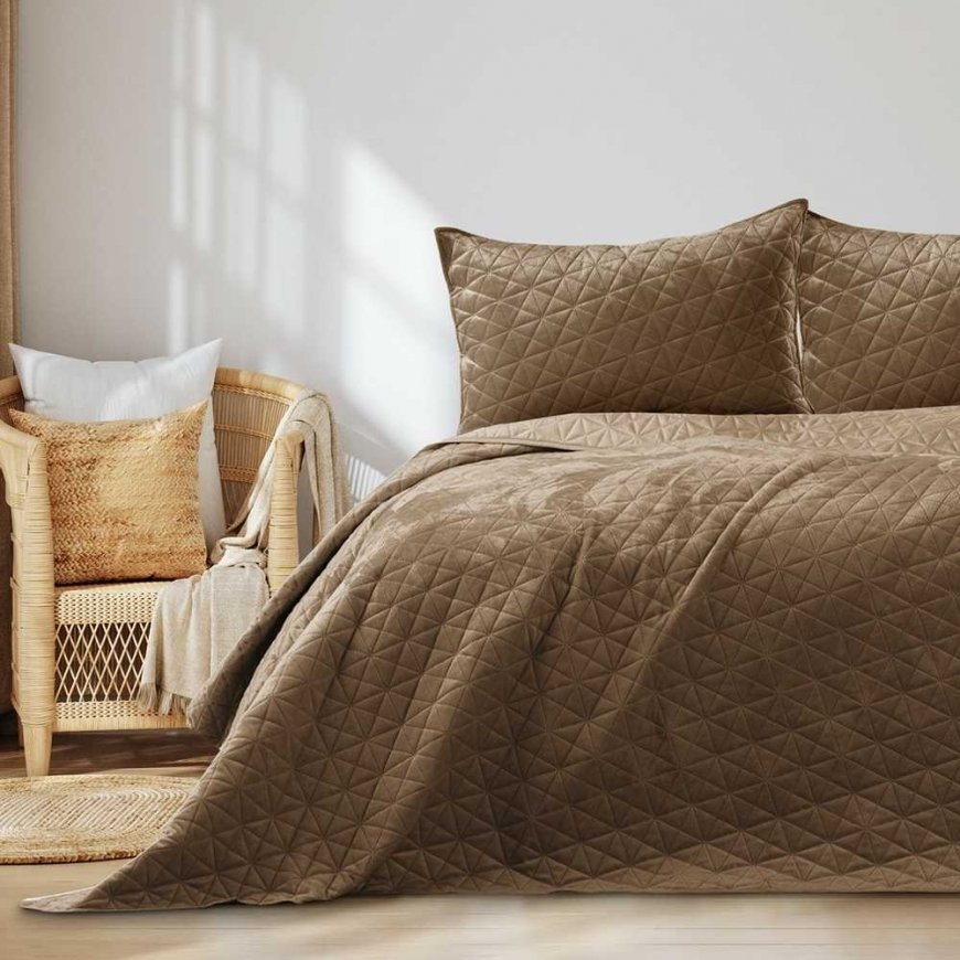 AmeliaHome bedspread LAILA, 220x240 cm, color: cappuccino – 5