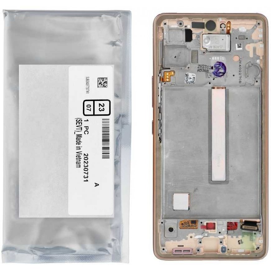 ServicePack LCD-näyttö SAMSUNG A53 5G A536B GH82-28024D Gold – 5