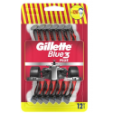 Gillette Disposable razors for men Blue3 Red 12 pcs For men Gillette Disposable razors for men Blue3 Red 12 pcs For men