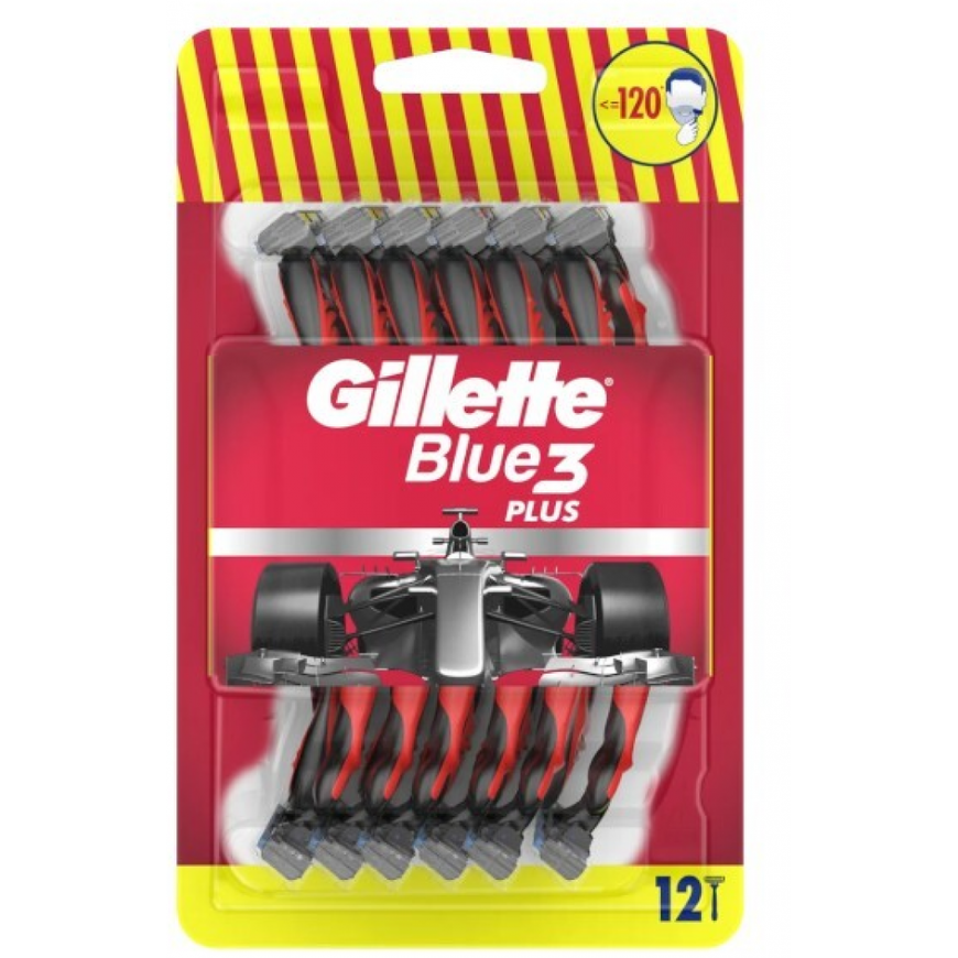 Gillette Disposable razors for men Blue3 Raudona 12 pcs Vyrams – 2