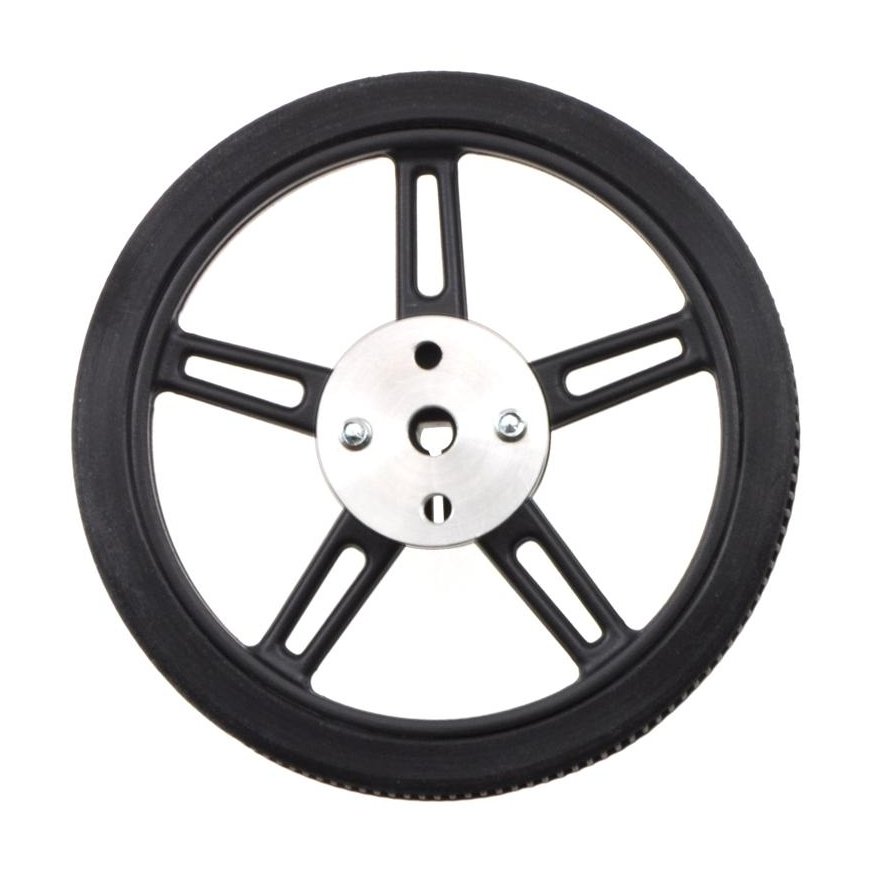 Pololu-pyörät 60x8mm mustat - 2kpl – 2