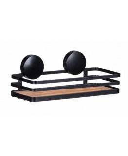 WENKO 24979800 vannitoakorv ja metallist riiul Bamboo, Roostevaba teras Seinale paigaldatud