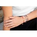 Troli Cord bracelet with heart black/bronze Troli Cord bracelet with heart black/bronze