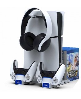 iPega P5S009 Multi-functional Charging Stand for PS5 Slim White