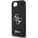 Guess PU Fixed Glitter 4G Metal Logo Apple iPhone 16e phone case black