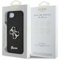 Guess PU Fixed Glitter 4G Metal Logo Apple iPhone 16e phone case black