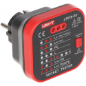 TINKLINIŲ LIZDŲ SU PATIKRINIMO FUNKCIJA TESTERIS RCD UT-07B-EU UNI-T TINKLINIŲ LIZDŲ SU PATIKRINIMO FUNKCIJA TESTERIS RCD UT-07B-EU UNI-T