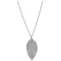 Troli Silver necklace with bay leaf Troli Silver necklace with bay leaf