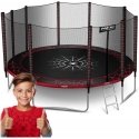 15 ft / 465 cm garden trampoline with external net and Neo-Sport ladder