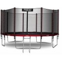 15 ft / 465 cm garden trampoline with external net and Neo-Sport ladder
