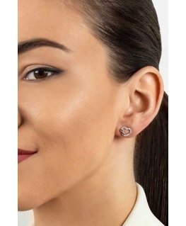 Brilio Silver Charming silver heart earrings EA359W