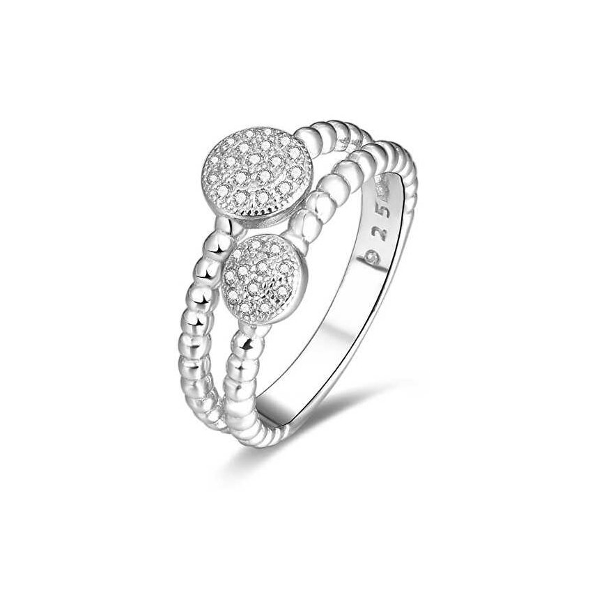 Beneto Silver ring with zircons AGG335